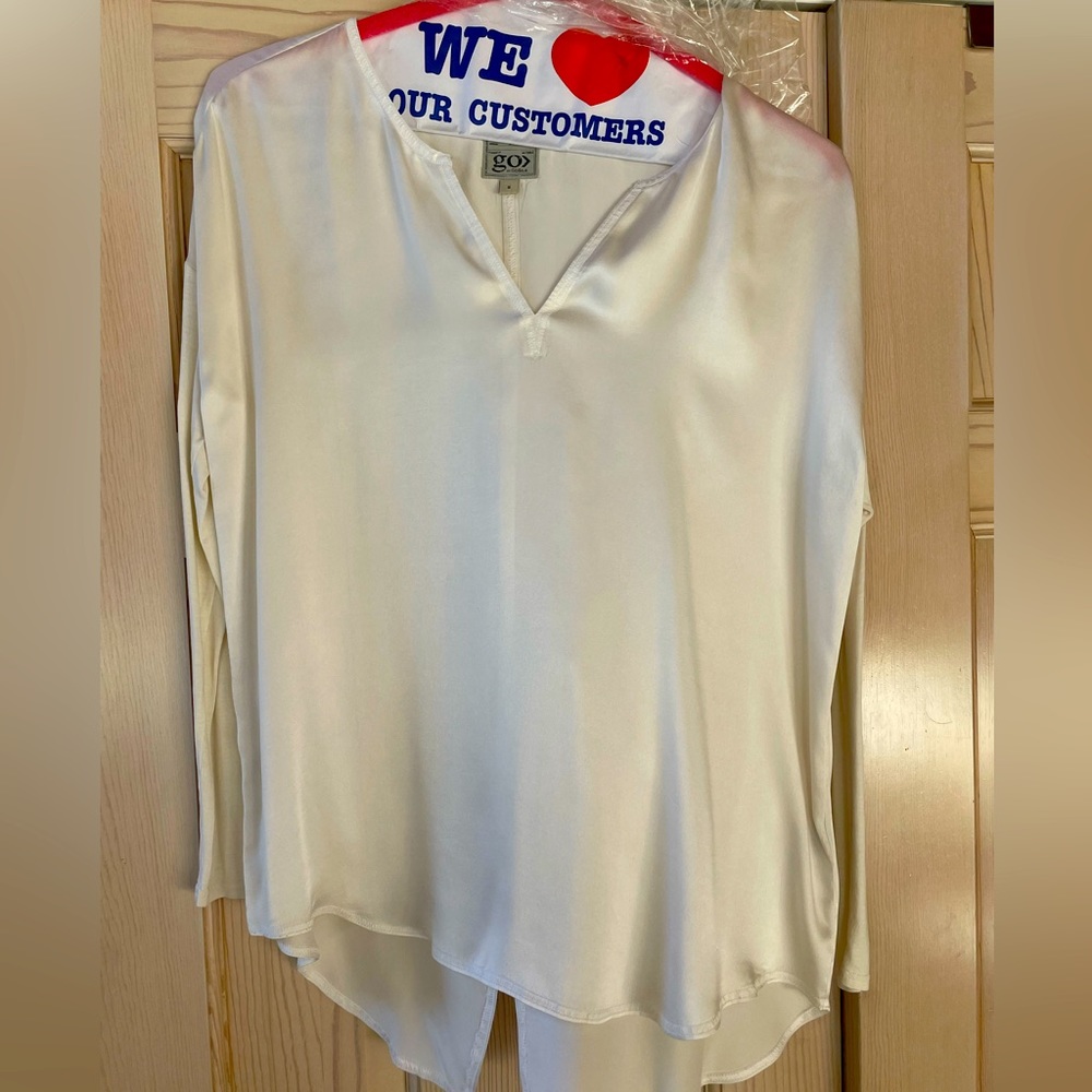 Silk and Linen Blouse by Go Silk